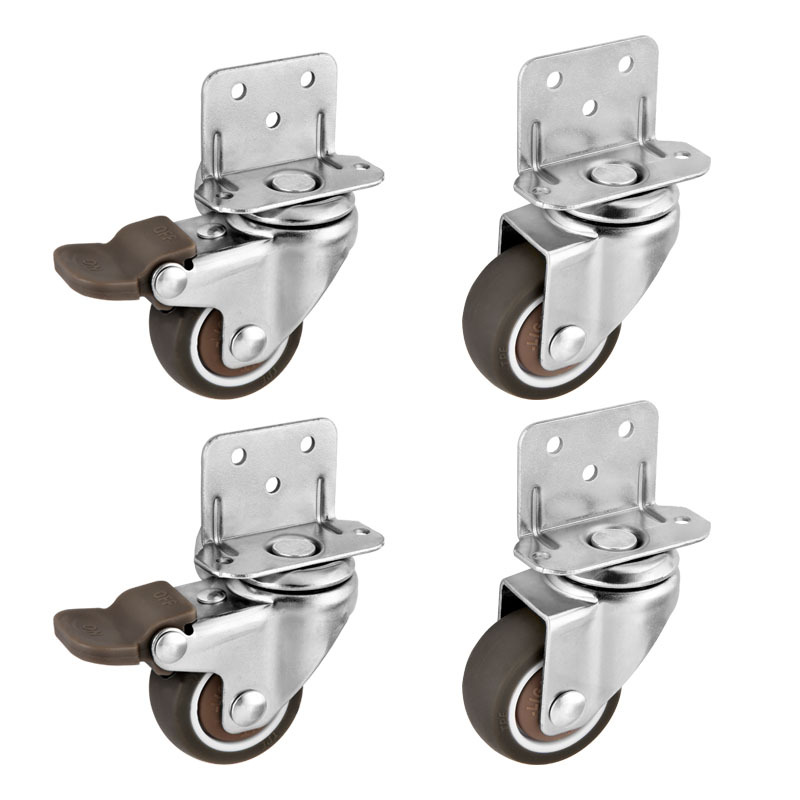 Baby Nursery Trolley - 4Pcs L 유형 가구 캐스터 헤비