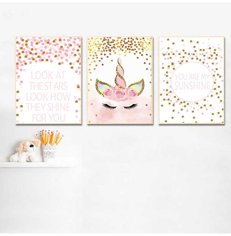 Baby Girl Nursery Quotes - 장식 그림 아기 소녀 침실 장식