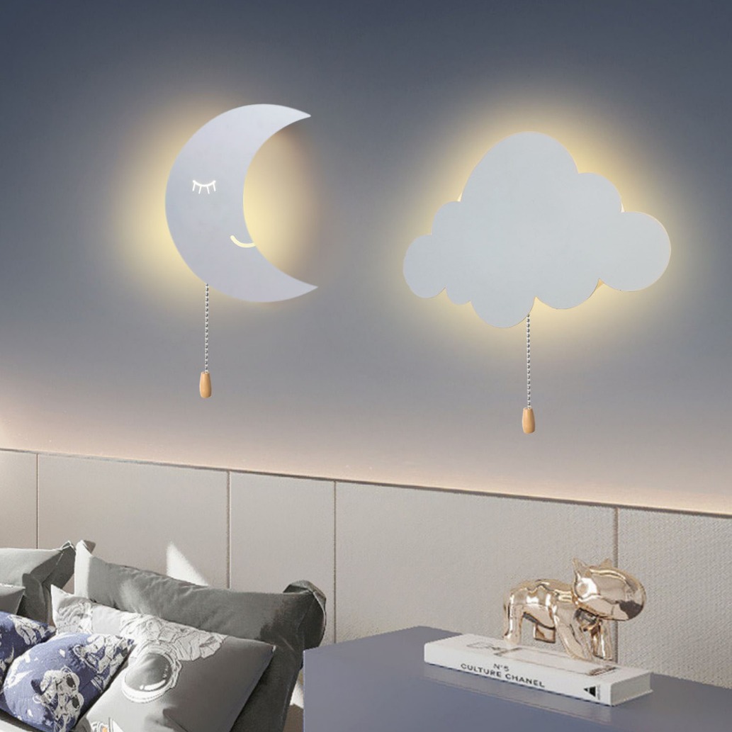 Baby Nursery Wall Lights - USB 포트 충전 AA 배터리 작동