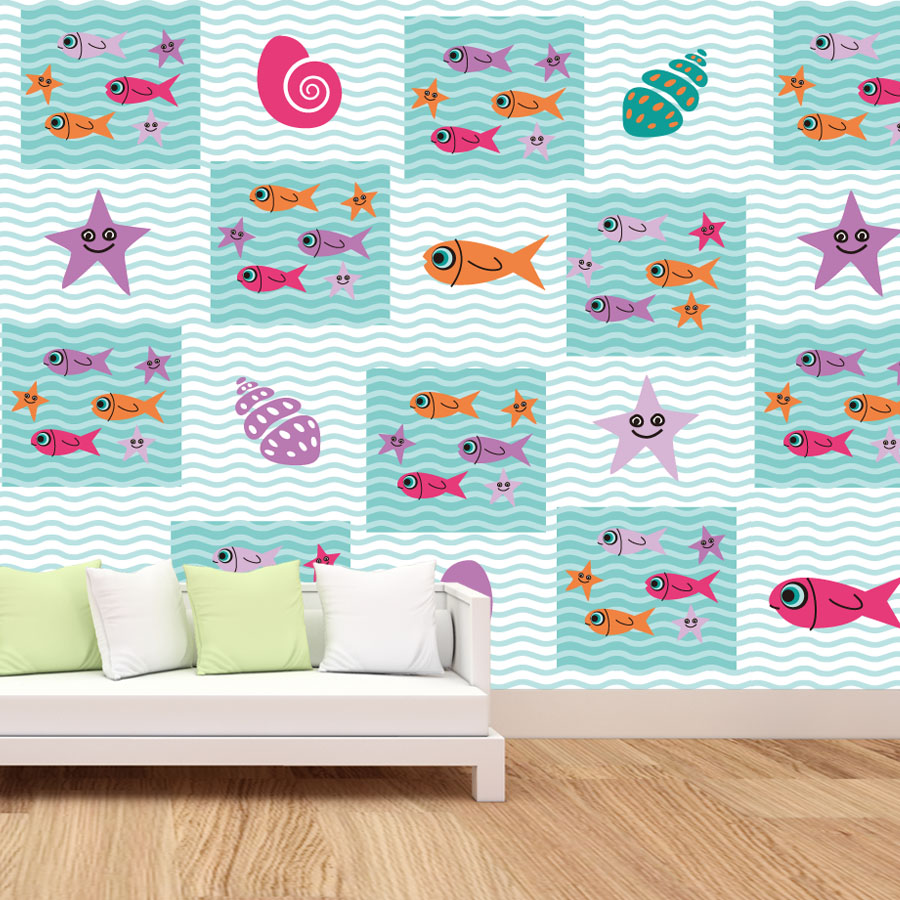 거실 벽지 홈 데코 어린이 아기 방 침실 바다 동물 벽 - Baby Nursery Peel And Stick Wallpaper 리뷰 및 가격