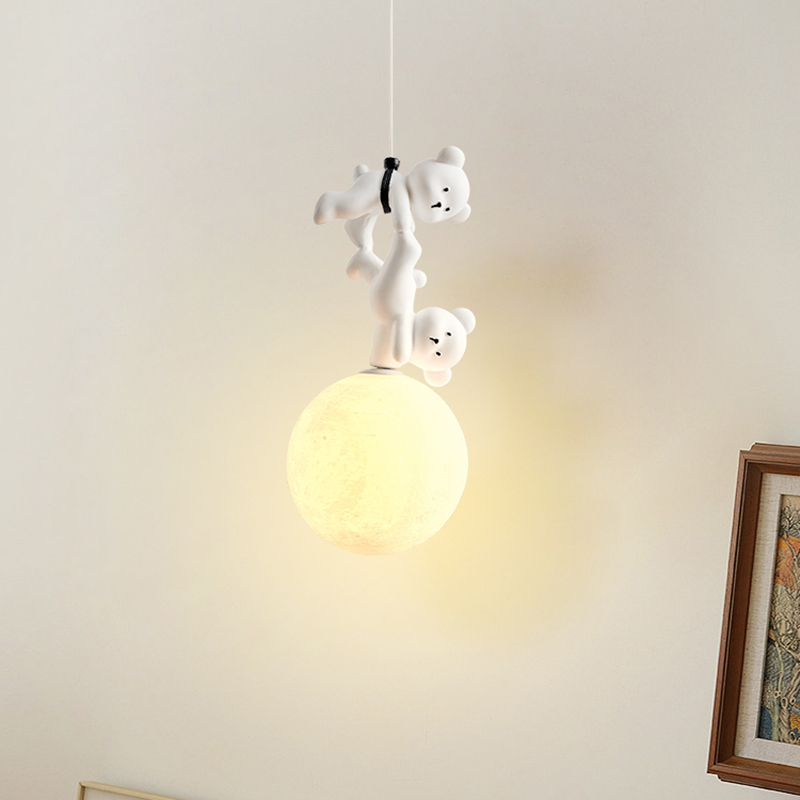 곰 램프 만화 보육실 침대 옆 펜던트 램프, 송진 곰  - Baby Nursery Light Fixture 리뷰 및 가격