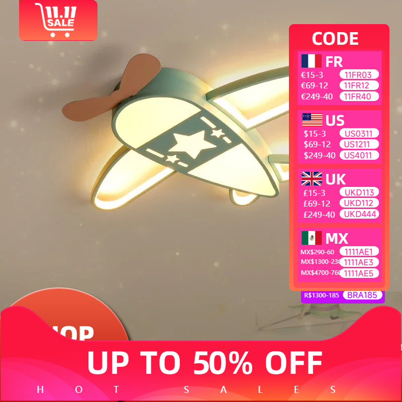 현대 비행기 LED 조명, 어린이 만화 크리에이티브 천 - Baby Nursery Light Fixture 리뷰 및 가격