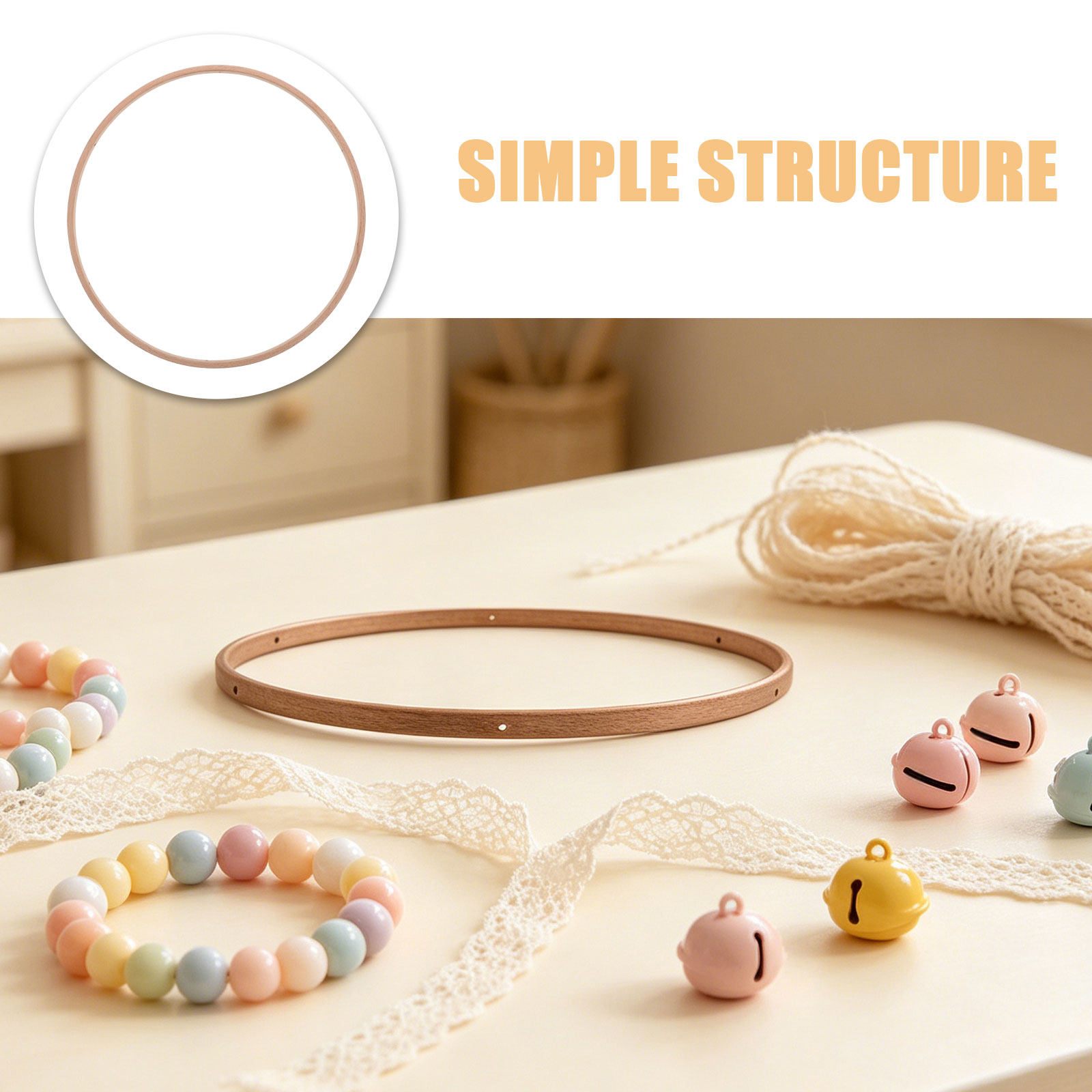 7.8인치 대나무 아기 침대 모빌 프레임, 아기 방 장 - Baby Nursery Frames 리뷰 및 가격