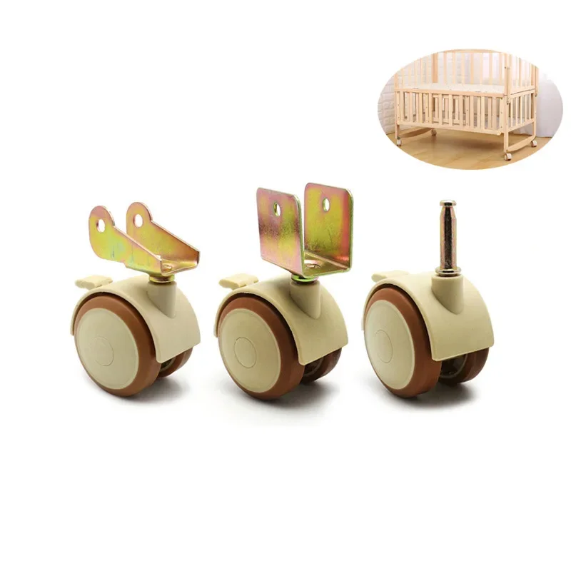 2/4Pcs 2'' 가구용 회전식 캐스터 브레이크 휠이 - Baby Nursery Trolley 리뷰 및 가격