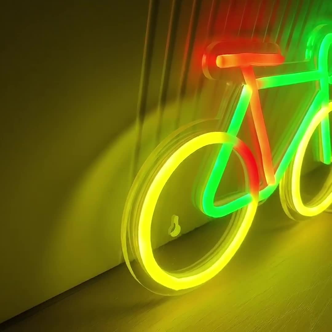 자전거 LED 네온 사인, 벽 및 테이블 장식 조명 표 - Baby Nursery Wall Lights 리뷰 및 가격