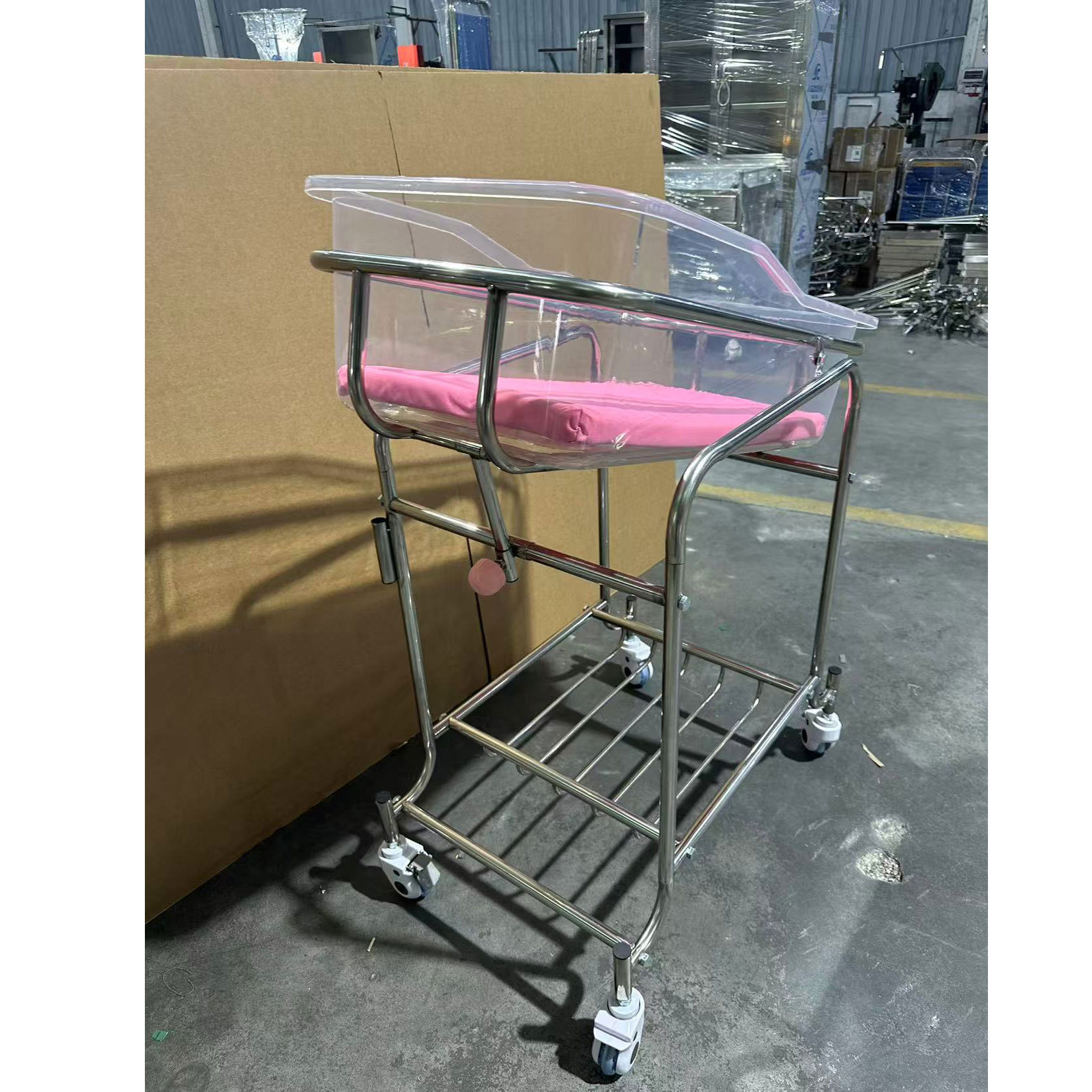 스테인리스 스틸 아기 요람 카트, 각도 조절 가능, 역 - Baby Nursery Trolley 리뷰 및 가격
