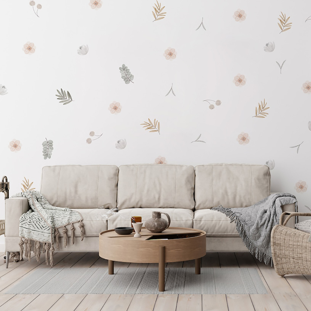Boho 잎 식물 DIY 벽 데칼 아트 벽화 비닐 벽  - Baby Girl Nursery Quotes 리뷰 및 가격
