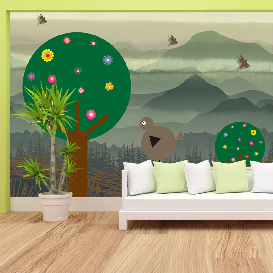 만화 맞춤형 간편 부착 벽지 숲 벽지 거실 침실 아이방 - Baby Nursery Peel And Stick Wallpaper 리뷰 및 가격